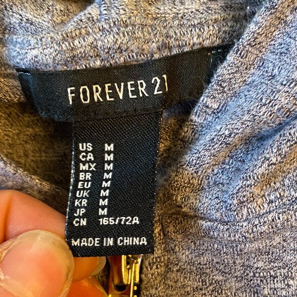 Forever 21 Grey Short-Sleeve Jumpsuit - Picture 4 of 5